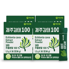 힐링 제주감태100 추출 건강 분말, 4개, 36g