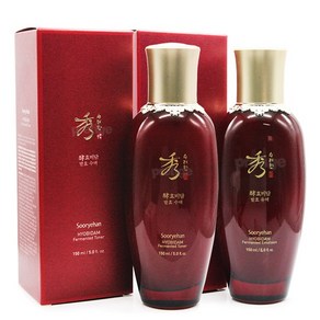 수려한 효비담 발효 2종(수액150ml＋유액150ml), 1세트