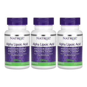 Natol 나트롤 알파리포산 300mg 50정 Alpha Lipoic Acid 3개, 50캡슐