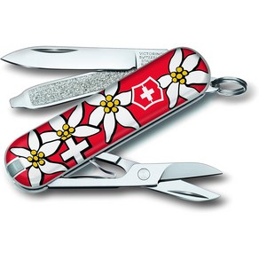 VICTORINOX 빅토리녹스 64355 VIC 클래식 SD 에델바이스 [아웃도어 캠핑 멀티툴], 1개