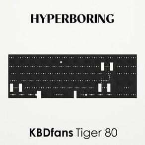 KBDfans Tige80 라이트 키보드 7U 플레이트 PC FR4 ISO 포론 폼, 없음, 없음, 4.0.5mm IXPE pad, 1개