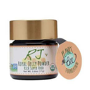 Geenbow Royal Jelly Powde– 100% USDA Cetified O Geenbow 로얄 젤리 파우더 – 100% USDA 인증 유기농 로얄 젤리 비 GM, 0.6 Ounce (Pack of 1), 1개, 99.79g