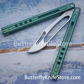 발리송 Theone Orca 샌드위치 클론 JK Balisong Butterflyknife 플리퍼 트레이너 샌드위치 티타늄 핸들 D2 블레이드 베어링 시스템 안전 EDC