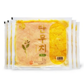 씨엘푸드 동경단무지 슬라이스 ( 1kg x 10ea ), 10개