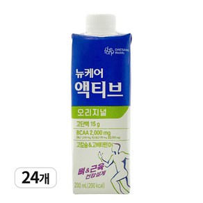 대상웰라이프 뉴케어 액티브 오리지널 프로틴 건강식 완전균형영양식, 24개, 200ml