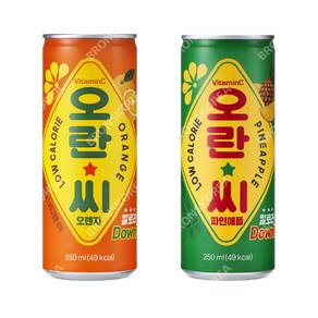 동아오츠카 오란씨 오렌지 250ml 15캔 + 파인애플 15캔 음료수 탄산 청량, 상세페이지 참조