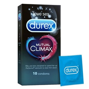 Durex Mutual Climax Condoms for Men & Women | Dotted | 10 Count