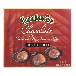 Hawaiian Sun SUGAR-FREE Chocolate Coveed Macadamia Nuts 4 Oz, 1개, 113g