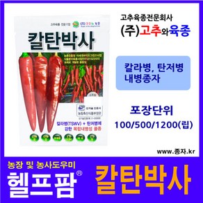 헬프팜 칼탄박사 1200립 고추와육종 종자 씨앗, 1개