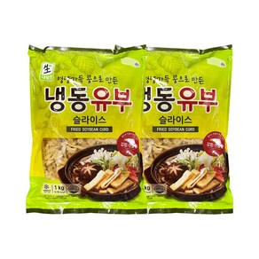 대림선 냉동 유부슬라이스 1kg, 2개