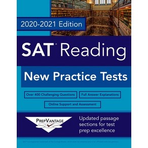 (영문도서) SAT Reading: New Pactice Tests 2020-2021 Edition Papeback, Independently Published