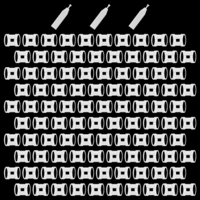 DUNIDEN USB포트락 잠금장치 알100개 키3개 화이트, 화이트( TMC883100), 1개