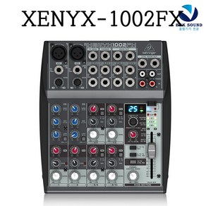 베링거 XENYX1002FX 아날로그믹서 오디오인터페이스 홈레코딩 기타 보컬 마이크 녹음 노트북연결