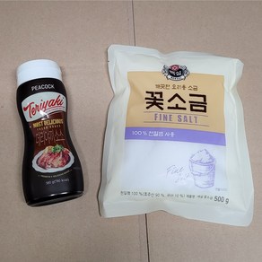 피코크 데리야끼소스 +요리용 백설 꽃소금500, 500g, 1개