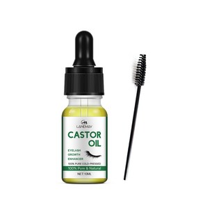 1+1 CASTOR OIL 헤어 케어 피마자 오일 마스카라 에센셜, 2개, 10ml