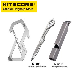 NITECORE-다용도 티타늄 스냅 후크 NSH10 3 인 1 TC4 병따개 플랫 헤드 스크루 드라이버 키 백팩 EDC, 01 NSH10 NTK05 NWS10, 1개