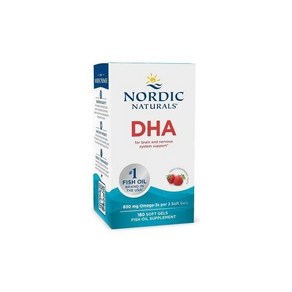 오메가쓰리 오매가 Nodic Natuals 노르딕 내추럴스 DHA 830 mg DHA 480/EPA 205 딸기 맛 180 소프트젤, 1개, 180정