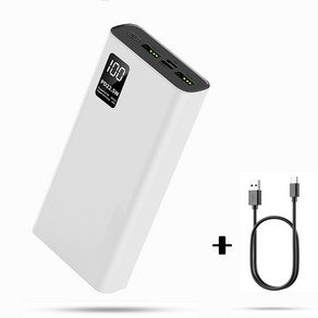 ZOZOFO 퀵차지 3.0 고속충전 PD 보조배터리 20000mAh PD 22.5W QC3.0 잔량표시, 화이트-2W (기내 탑승 가능)