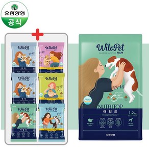 유한양행 윌로펫 강아지 사료 뉴트리탑 어덜트 1.2kg + 샘플 30g, 1개, 닭