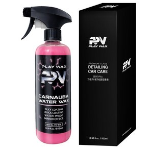 playwax 카나우바 퀵디테일러 고광택 발수코팅, 500ml, 1개