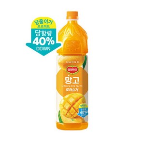 롯데 델몬트망고 로어슈거 1.5L x12펫, 12개