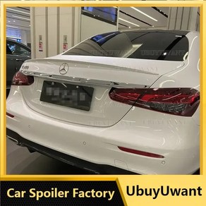 메르세데스 벤츠 W213 W214 AMG E 클래스 2015-2023 스포일러 ABS 자동차 테일 립 윙 장식 리어 트렁크 스포일러, 3)Gloss Black 15-19