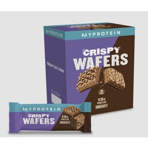 42g 10개입 마이프로틴 크리스피 웨이퍼 와퍼 초콜릿맛 단백질간식 Mypotein cispy wafes, 1개