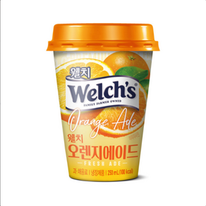 푸르밀 웰치스 오렌지에이드 250ml 20컵, 20개