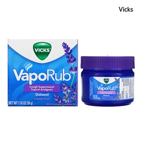 Vicks VAPORUB 빅스 바포럽 라벤더 50g 패밀리용 유아크림, 빅스_바포럽라벤더50g, 1개