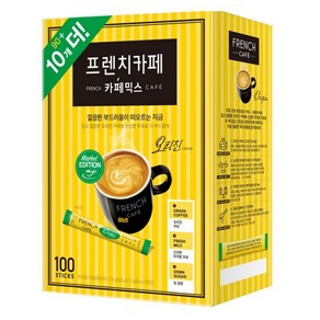 무지방 우유로 만든 프렌치카페 카페믹스 마일드 100T, 1개, 100개입, 11mg