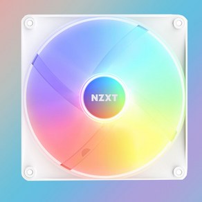 NZXT F120 RGB CORE White 1PACK 케이스 쿨러, 1개