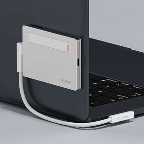 [Shage] KC인증 샤지 디스크플러스 맥세이프 M.2 NVMe SSD 인클로저 외장하드(SSD 미포함), 단품, 그레이