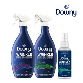 [Downy] 다우니 주름제거제 정전기방지 냄새제거 탈취 주름 구김 제거 3종 Downy Wrinkle Releaser Refresher