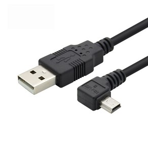 USB2.0 MINI 5핀 꺾임 케이블 3M BT694, 1개