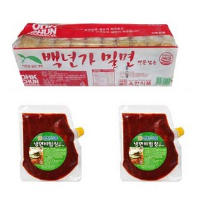 옥천 밀면비빔SET (냉면2kg+비빔장1kg) 10인분, 밀면2kg+비빔장1kg, 2kg, 1