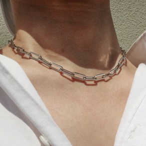 남자 목걸이 짧은 초커 레이어드 ICN Necklace