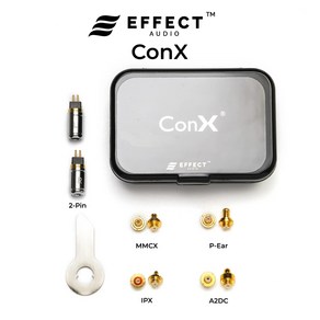 이펙트 오디오 ConX 기본 세트 및 풀 세트 Connectos2Pin078mm MMCX PIPX A2DC 이어 커넥터, 5)1 PaiA2DC, 1개