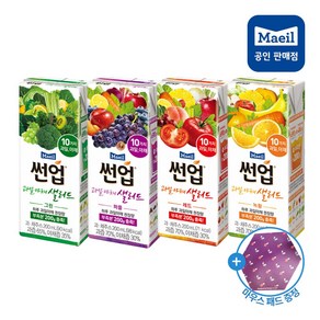 [매일유업] 썬업 과일야채샐러드 200ml 녹황6+레드6+퍼플6+그린(총24팩)+사은품 증정(마우스 패드)