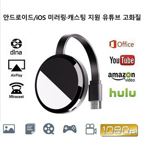 무선 HDMI 미러링 동글 - 고해상도 송수신 키트, AE68, 1개