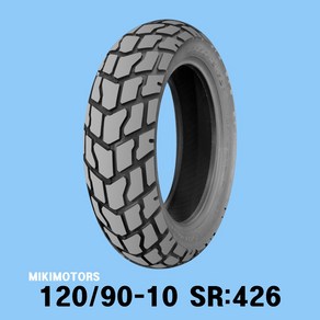 SHINKO 신흥 신코 타이어 10인치 SFR SJR ATS BWS 앞타이어 120/90-10 SR426, 1개