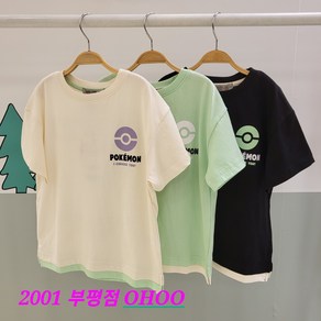오후 부평점 [품절주의] 시원하게 멋지게~!!! 부드럽고 착용감 좋은 쿨 케어##애정하는 전설 포켓몬 반팔 티셔츠