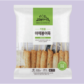 고래사 가정용 야채봉 어묵 미니 간편조리 야식 간식 술안주, 296g, 4개