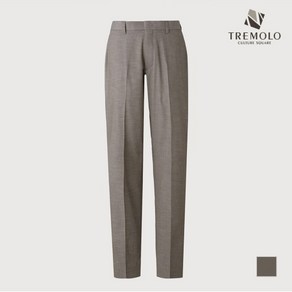 [트레몰로] [TREMOLO] 베이지 심플 폴리 레이온 워싱 바지_TRNDAXS1256