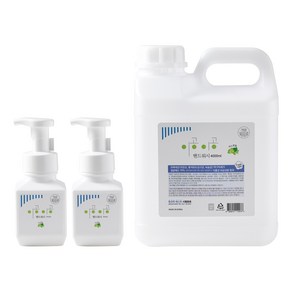 이공이공 핸드워시 4L+300ml+300ml 대용량 손 리필 거품형 물비누, 1세트