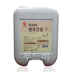 대상 청정원 햇살담은 양조간장 15L 음악숙성, 1개