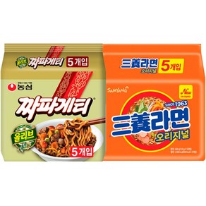 농심짜파게티 10개 + 삼양라면 10개