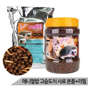 애니멀밥 고슴도치 사료 본품 800g + 리필 600g, 1개