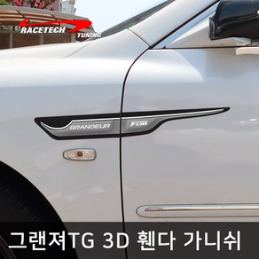 레이스텍 그랜져TG 전용 스타일리쉬 3D입체 휀다 가니쉬 / 사이드 도어 몰딩, 1개