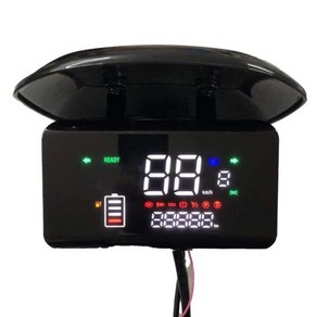 셀프수리 Ebike LCD 디스플레이 모터 속도계 화면 48-72V 전기 자전거 스쿠터 등용 디자인, 앞 유리, 1개