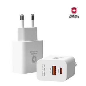 [슈퍼HOT][MONCROSS] 몽크로스 PD+QC 가정용 PPS 고속충전기 25W MSPD-W25, 블랙, 1개
